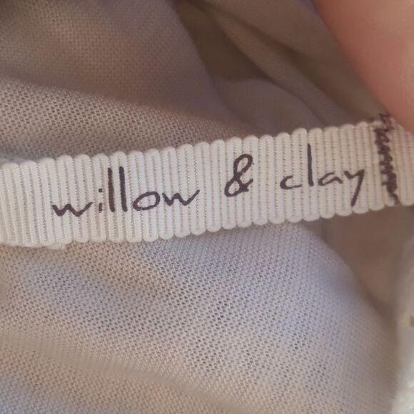 Willow & Clay Crochet Lace Flutter Sleeve Mini Peasant Dress Cream Sz XS - Picture 5 of 11